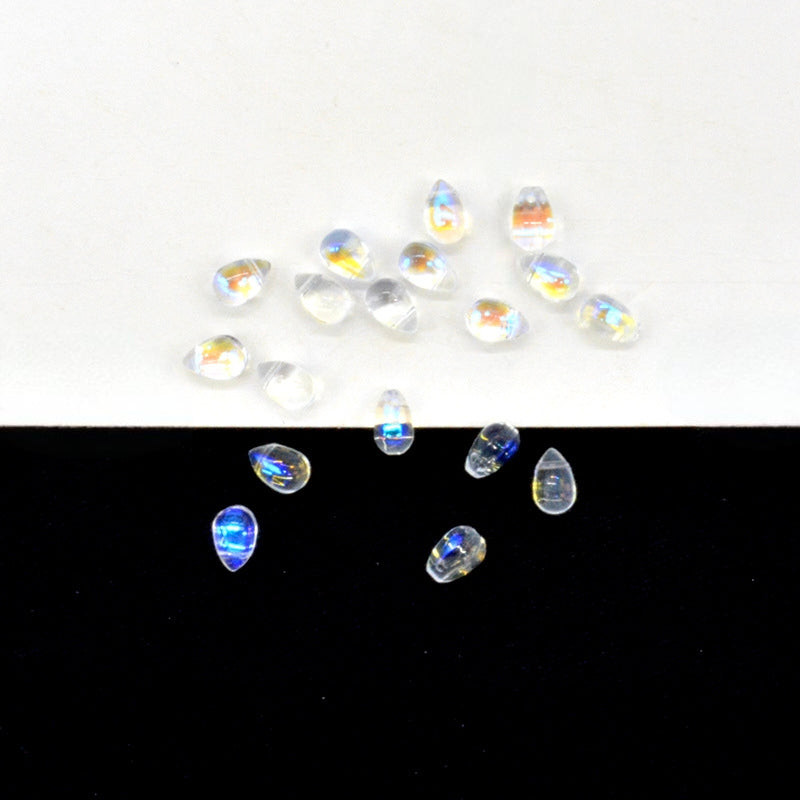 Smooth teardrops glass beads, 6*9mm, 500pcs