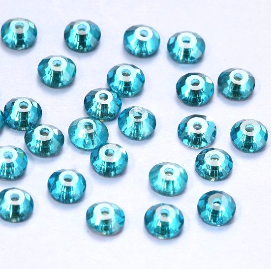 4mm-8mm Sew On Rhinestones, Flat Back Sew On Rhinestones, Round, 5pks
