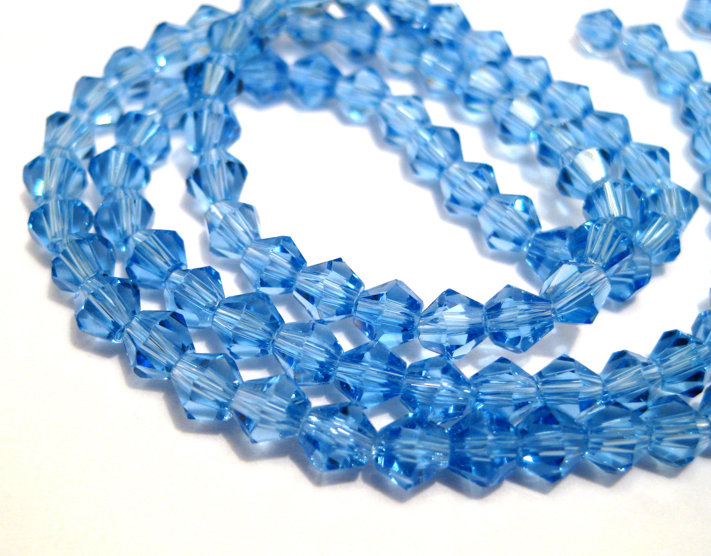 2mm,3mm,4mm,6mm, 8mm,  Bicone Glass beads, 50 strands