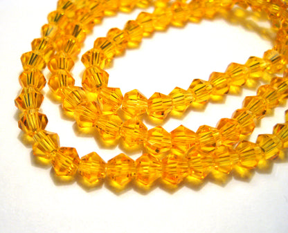 2mm,3mm,4mm,6mm, 8mm,  Bicone Glass beads, 50 strands