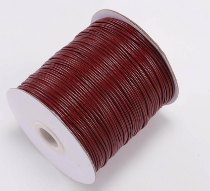 Korean Wax Cord, Bracelet Necklace Cord, Polyester cord, 0.5mm- 2mm, 2 rolls