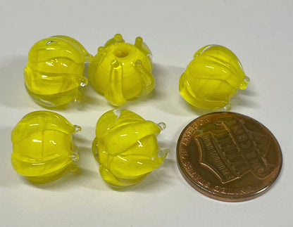 Lily of the Valley Flower Beads, Lampwork Beads, 12mm, 250pcs