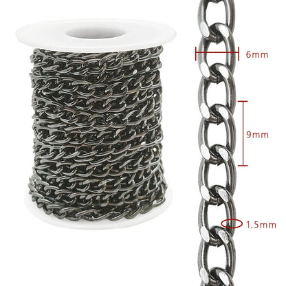 Aluminum Chain, 5.5-10mm, 1 Rolls
