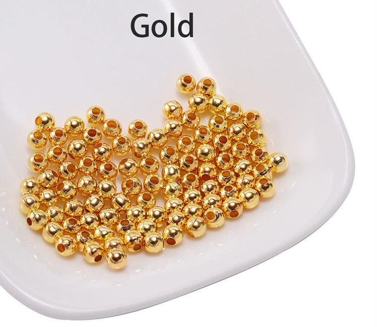 Spacer Beads, Metal Ball beads, Spacer Ball Beads, 2-10mm Round