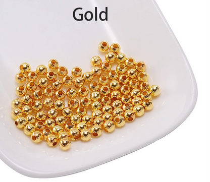 Spacer Beads, Metal Ball beads, Spacer Ball Beads, 2-10mm Round