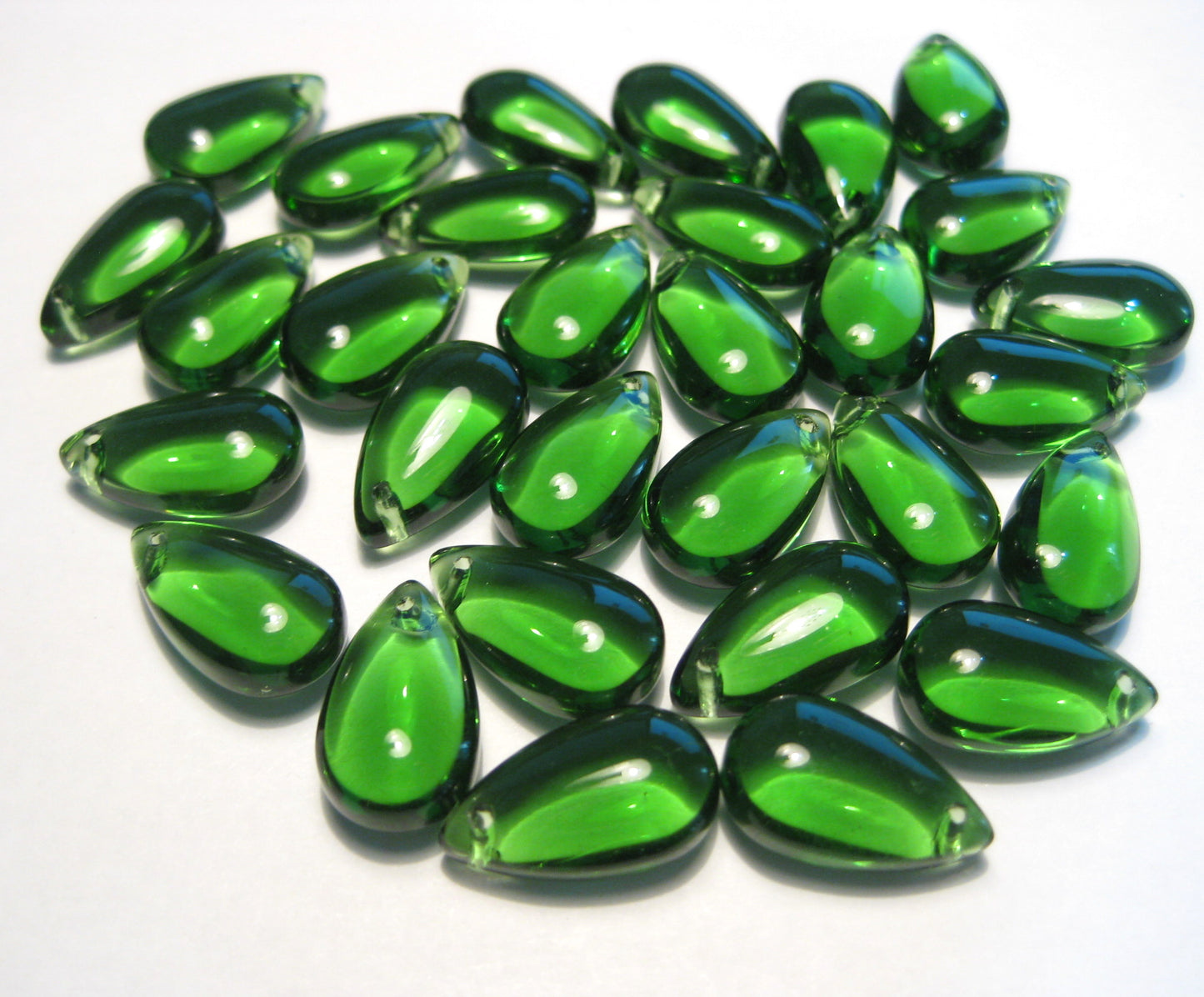 Smooth Teardrops, Glass, 13x7mm, 500pcs