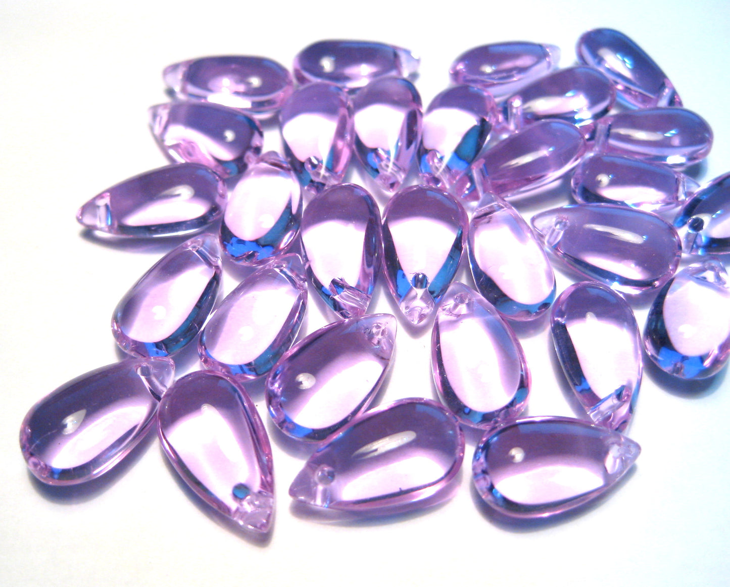 Smooth Teardrops, Glass, 13x7mm, 500pcs