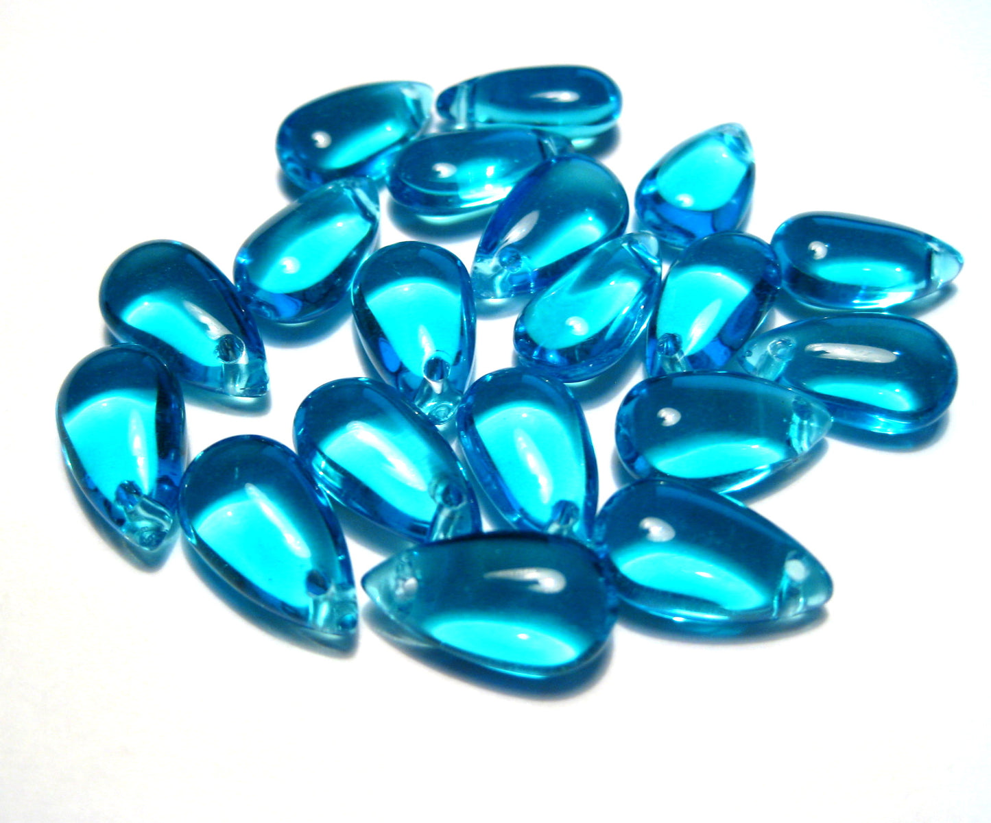 Smooth Teardrops, Glass, 13x7mm, 500pcs
