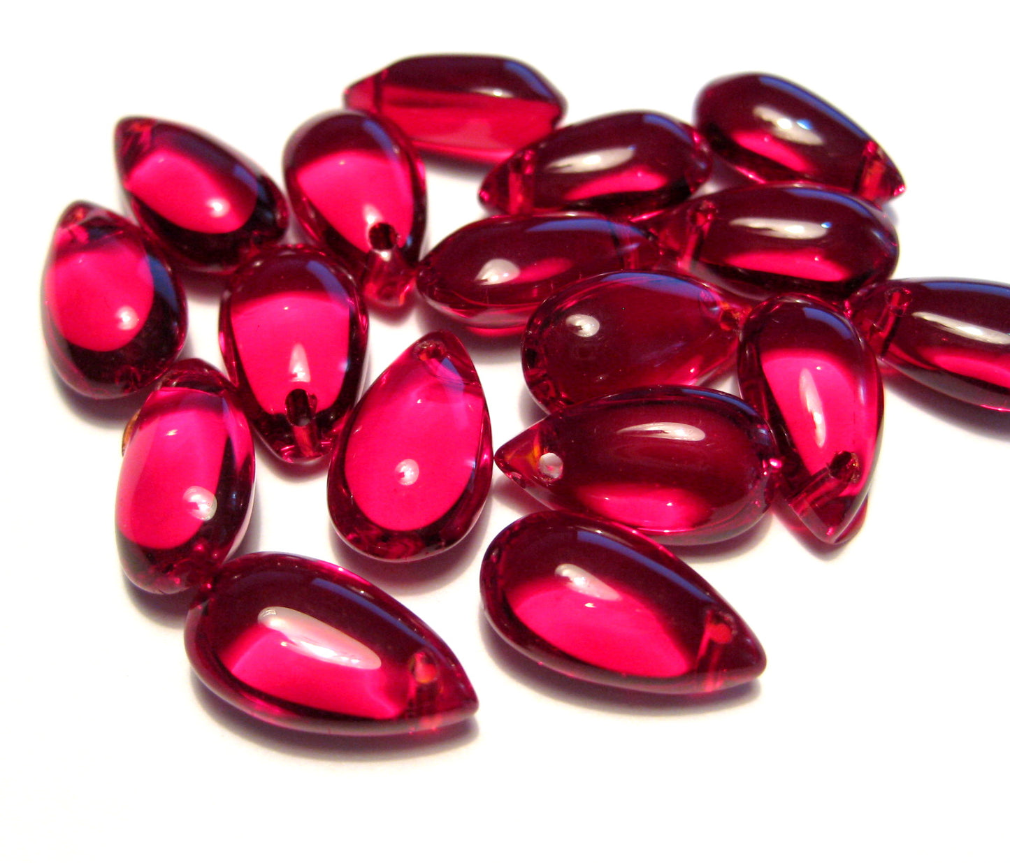 Smooth Teardrops, Glass, 13x7mm, 500pcs