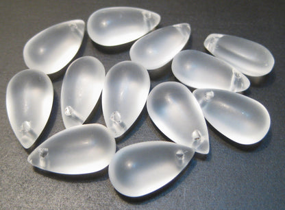 Smooth Teardrops, Glass, 13x7mm, 500pcs