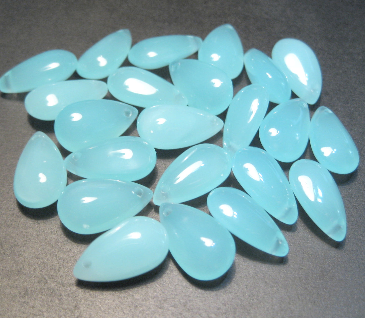 Smooth Teardrops, Glass, 13x7mm, 500pcs