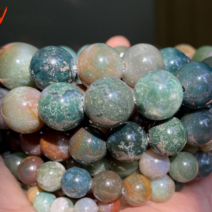 Natural Gemstone Beads, 4mm-12mm, Smooth Round ,1strand