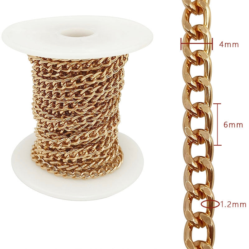 Aluminum Chain, 5.5-10mm, 1 Rolls