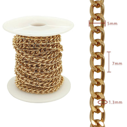 Aluminum Chain, 5.5-10mm, 1 Rolls