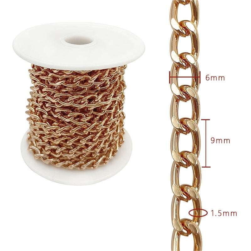 Aluminum Chain, 5.5-10mm, 1 Rolls