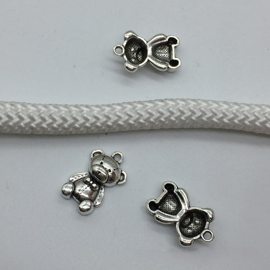 Antique Silver Bear Charms Pendant, 300pcs