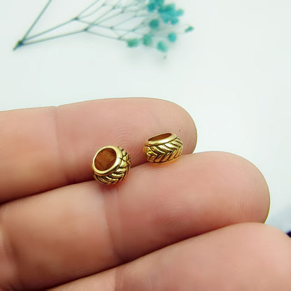 Large Hole Spacer Beads, 600pcs