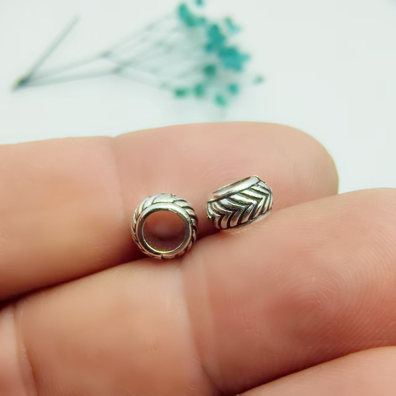 Large Hole Spacer Beads, 600pcs