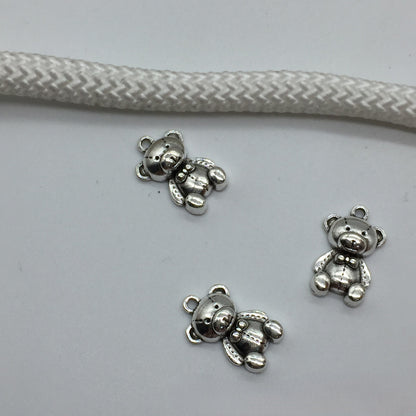 Antique Silver Bear Charms Pendant, 300pcs