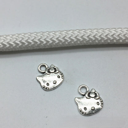 Antique Silver Cat Charms Pendant,500pcs
