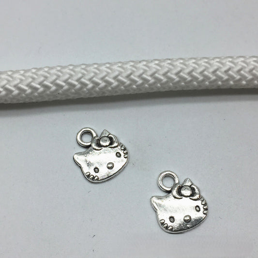 Antique Silver Cat Charms Pendant,500pcs