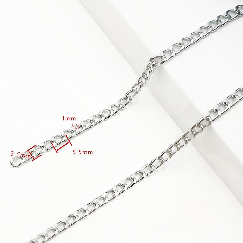 Aluminum chain, 3.5-8mm, 10 meters