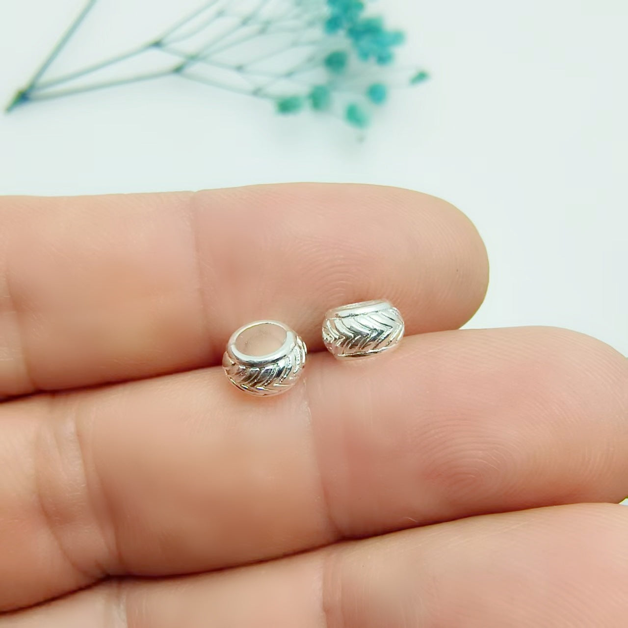 Large Hole Spacer Beads, 600pcs