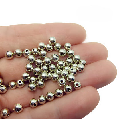 Alloy Spacer Beads, Ball Spacer beads 3mm-6mm, 500G