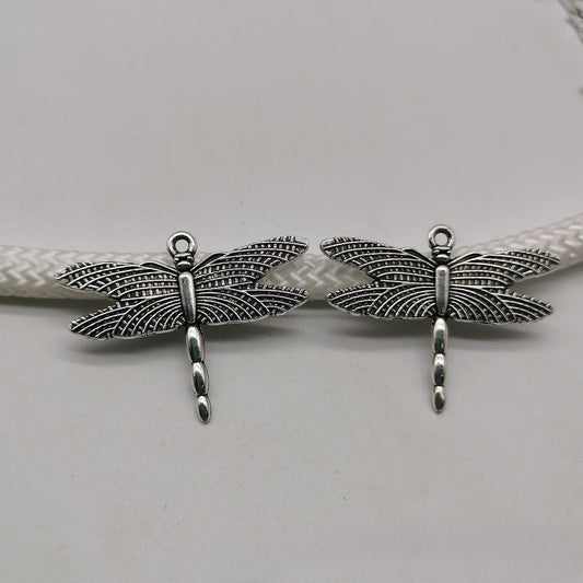 Antique Silver Dragonfly Charms Pendant, 150pcs