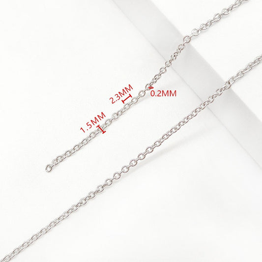 Stainless Steel Cable Chain, 1.5mm-8mm, 10 Meters