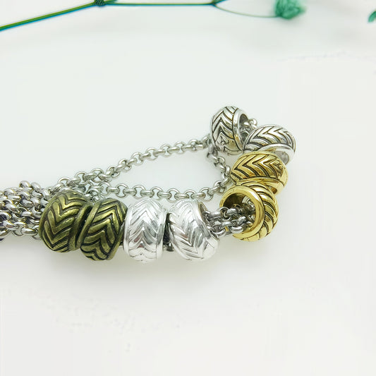 Large Hole Spacer Beads, 600pcs