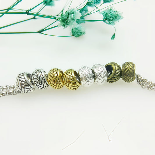 Large Hole Spacer Beads, 600pcs