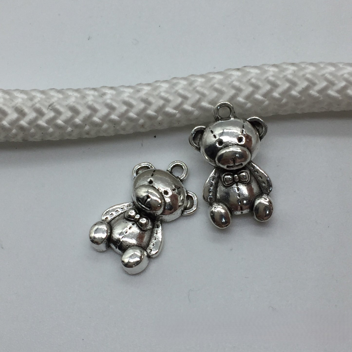 Antique Silver Bear Charms Pendant, 300pcs