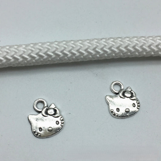Antique Silver Cat Charms Pendant,500pcs