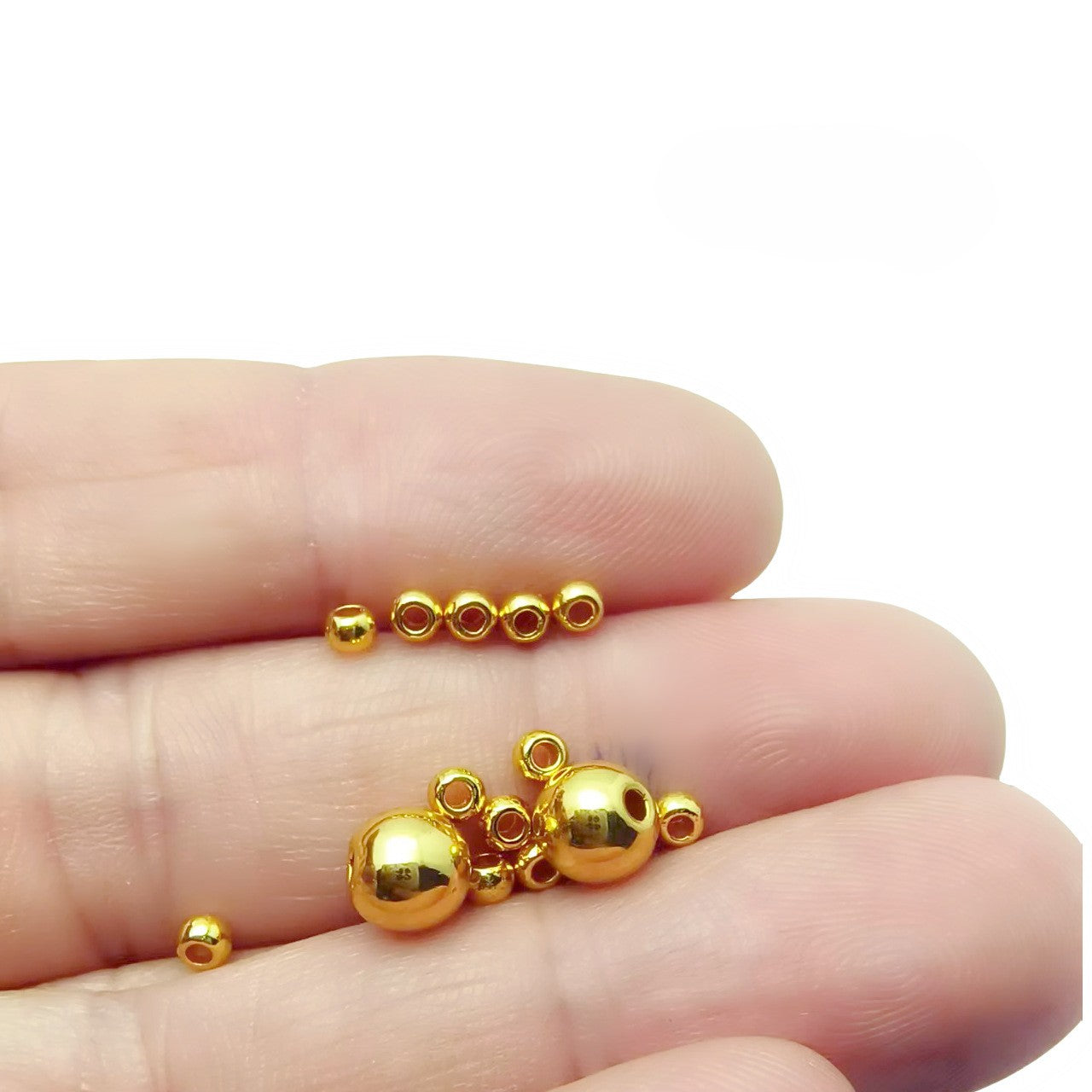 Alloy Spacer Beads, Ball Spacer beads 3mm-6mm, 500G