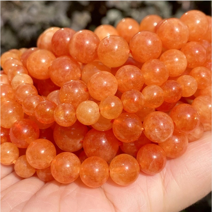 Natural Gemstone Beads, 4mm-12mm, Smooth Round ,1strand