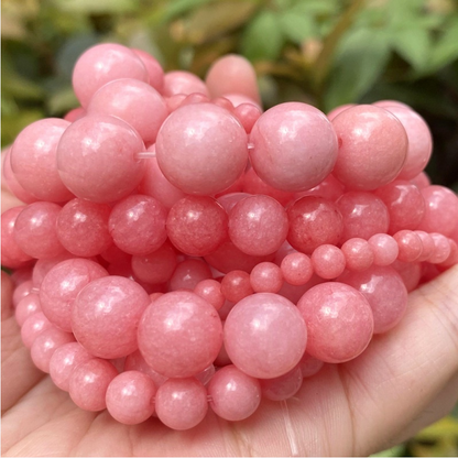 Natural Gemstone Beads, 4mm-12mm, Smooth Round ,1strand