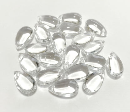 Smooth Teardrops, Glass, 13x7mm, 500pcs