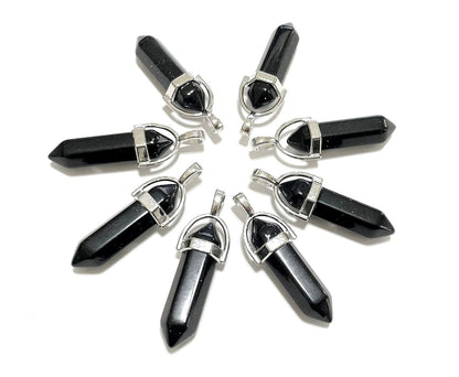 Gemstone Point Pendants, 50pcs