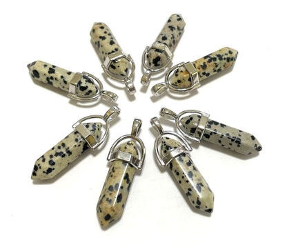 Gemstone Point Pendants, 50pcs
