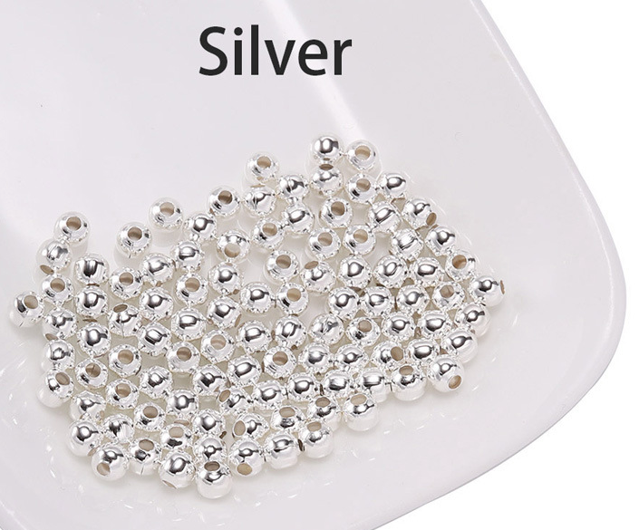 Spacer Beads, Metal Ball beads, Spacer Ball Beads, 2-10mm Round