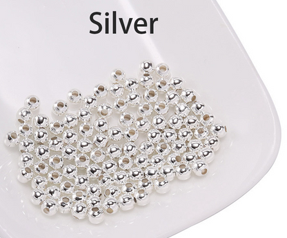 Spacer Beads, Metal Ball beads, Spacer Ball Beads, 2-10mm Round