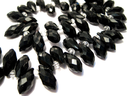Faceted Teardrops, Glass, 12x6mm, 10 Strands