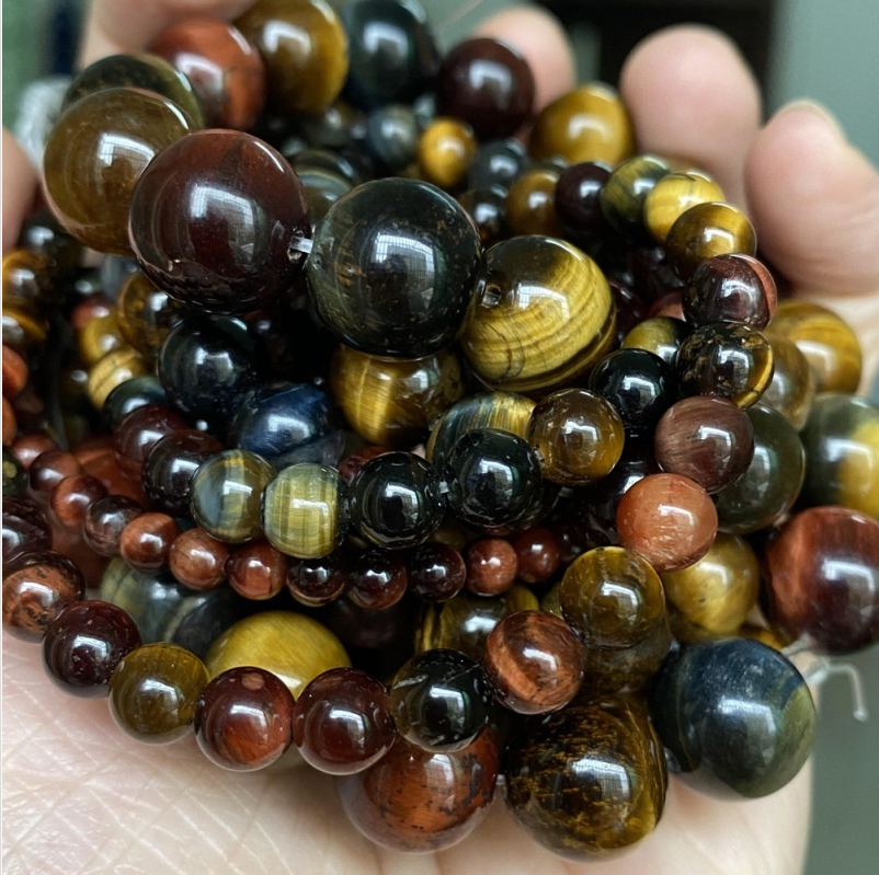 Natural Gemstone Beads, 4mm-12mm, Smooth Round ,1strand