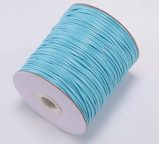 Korean Wax Cord, Bracelet Necklace Cord, Polyester cord, 0.5mm- 2mm, 2 rolls