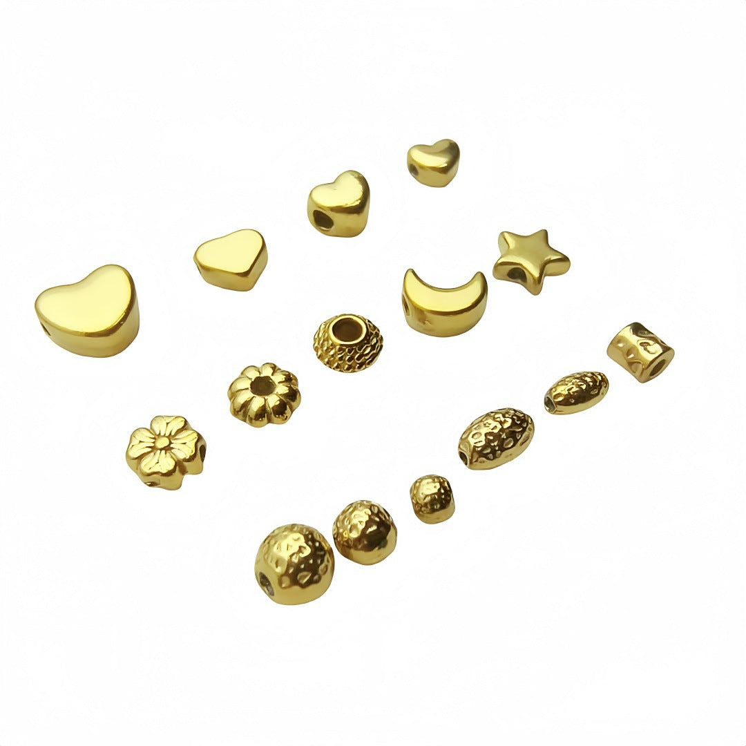 Stainless Steel Spacer Beads, 10pcs