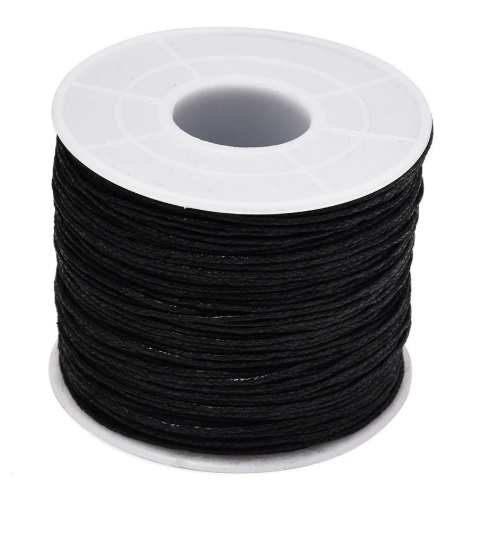 Waxed Cotton Cords, 1mm,  5 Rolls