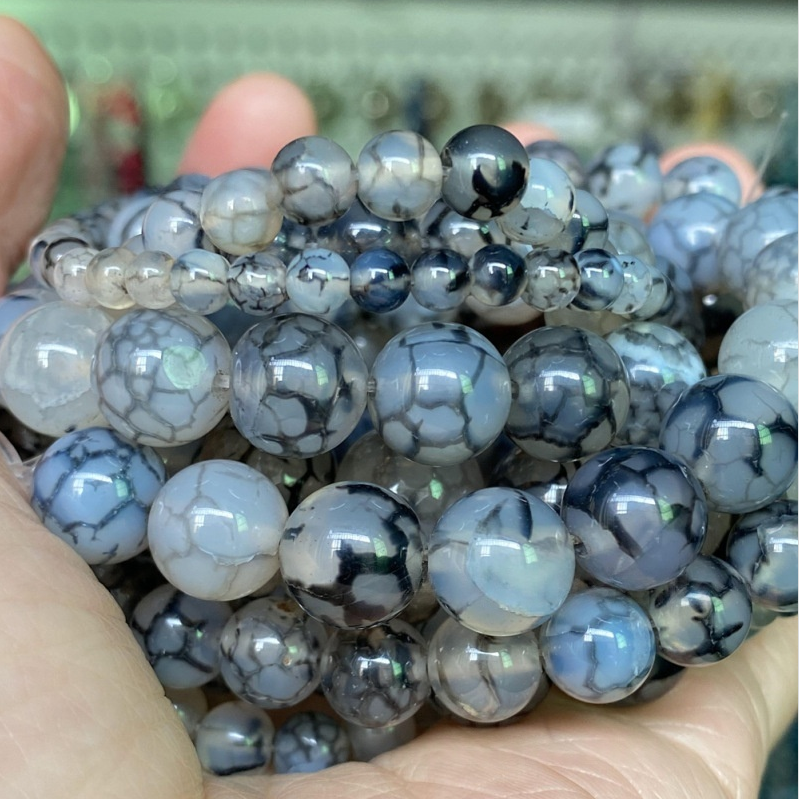 Natural Gemstone Beads, 4mm-12mm, Smooth Round ,1strand