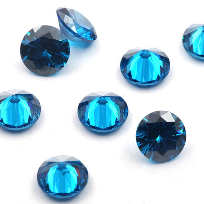 4-14mm,  Cubic Zircon Beads, Round ,50 pcs