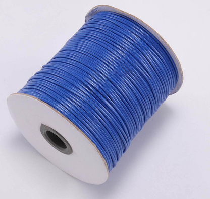 Korean Wax Cord, Bracelet Necklace Cord, Polyester cord, 0.5mm- 2mm, 2 rolls